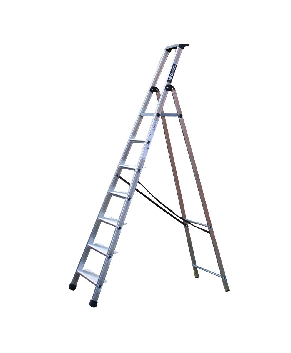 Maxi Platform Step Ladders With Wide Steps