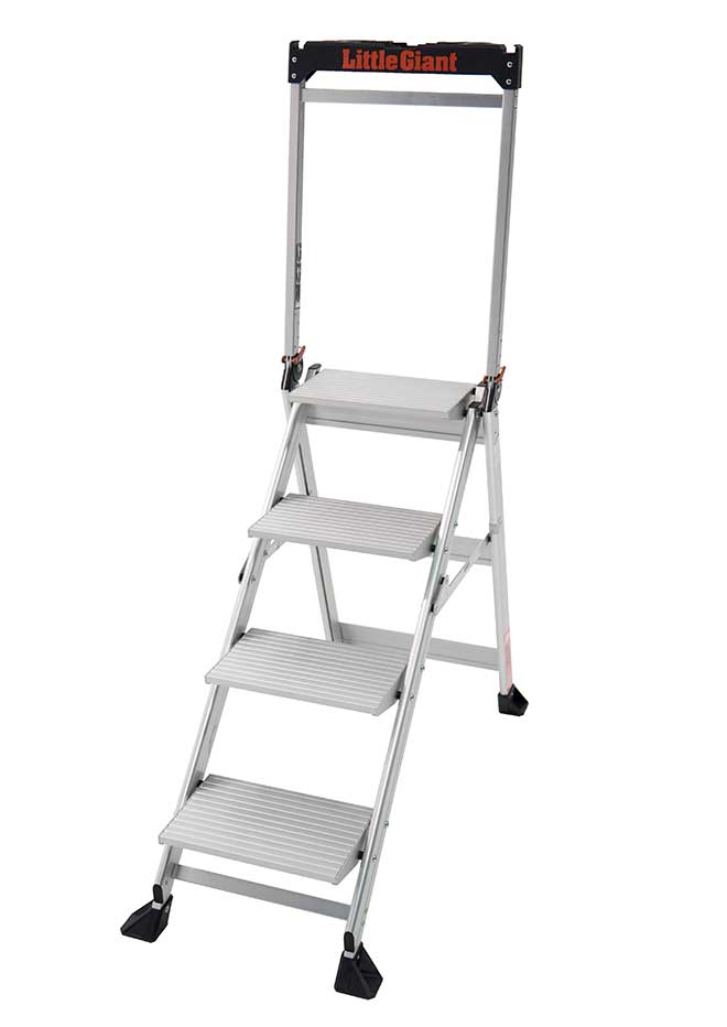 Little Giant Jumbo Safety Steps With Folding Handrail