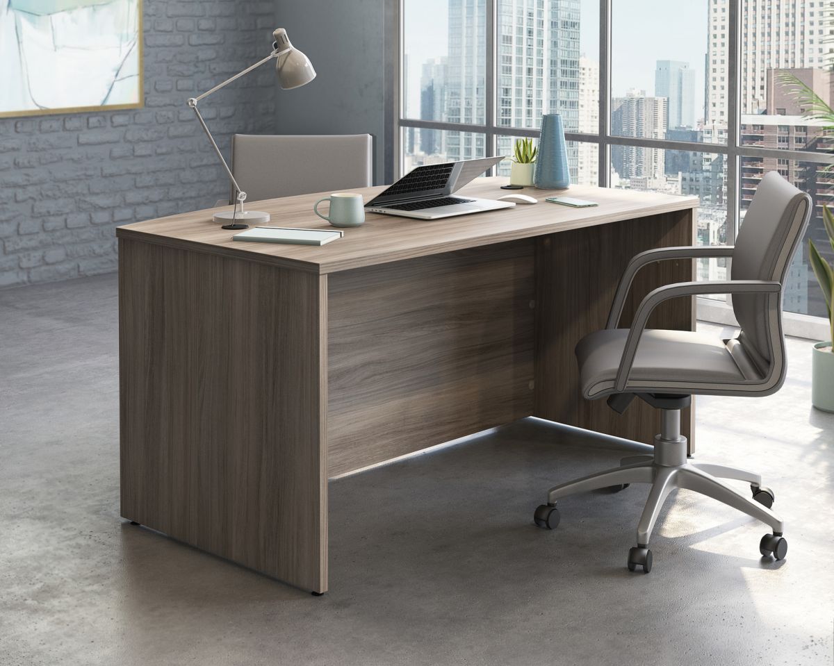 Hudson Elm Effect Bow Front Desk