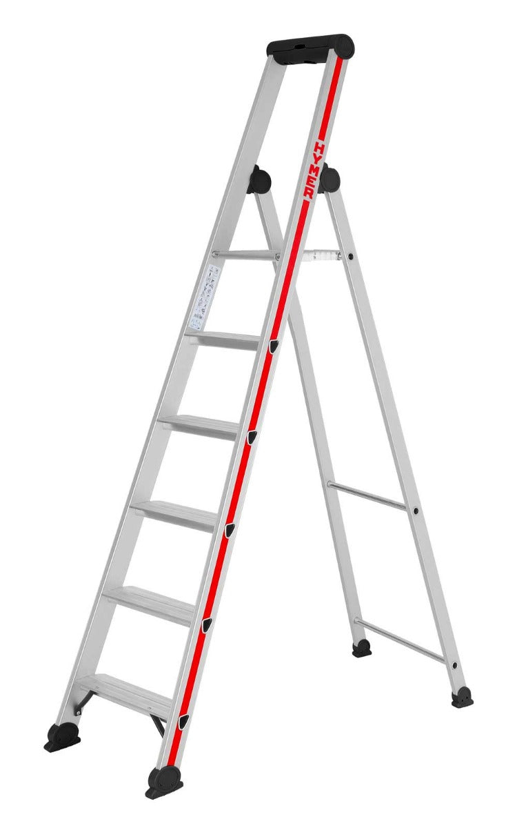 Hymer Anodised Platform Step Ladder With Tool Tray