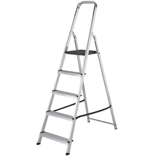 Werner High Handrail Aluminium Platform Step Ladder