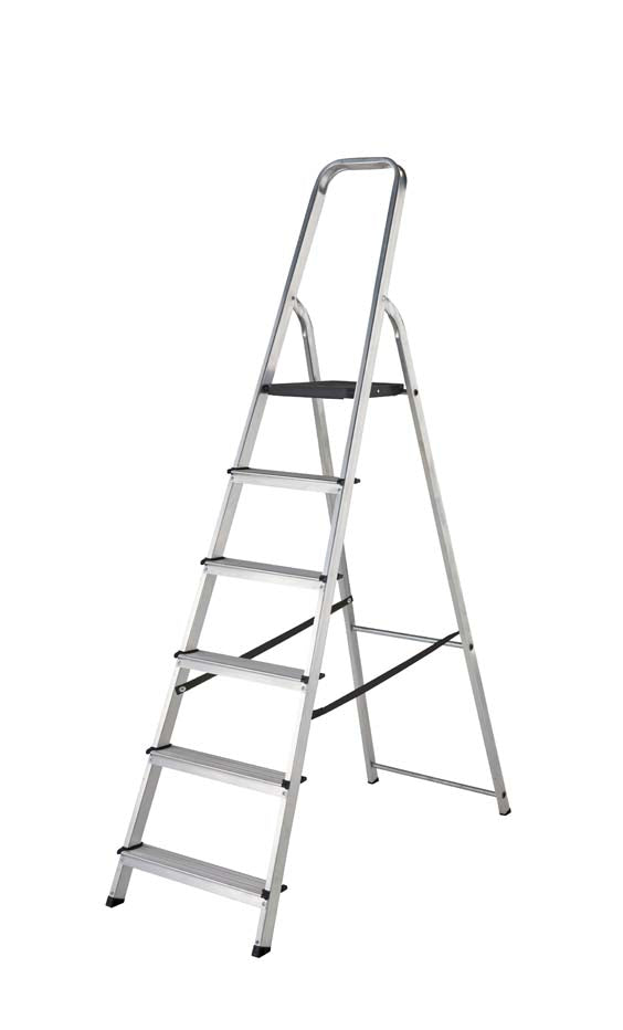 Werner High Handrail Aluminium Platform Step Ladder