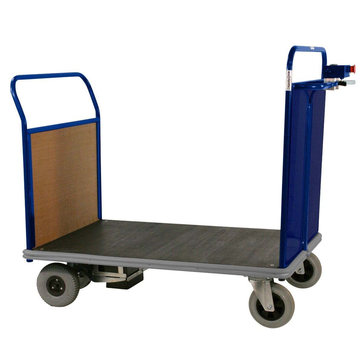 Apollo UK Single End Powered Platform Truck With Timber End