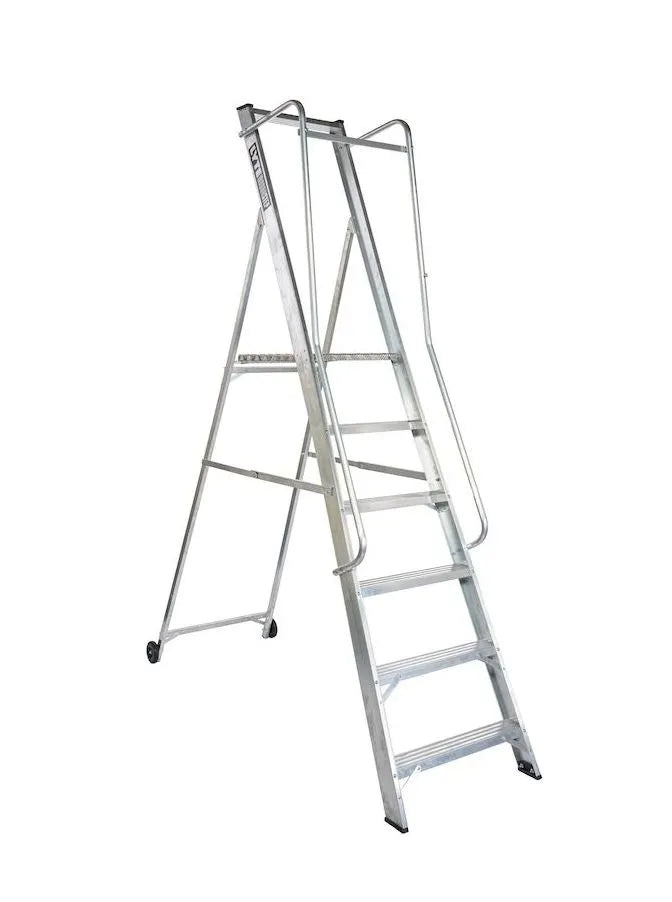 Lyte Magnastep NBSWPM Wide Platform Stepladders with Double Handrails