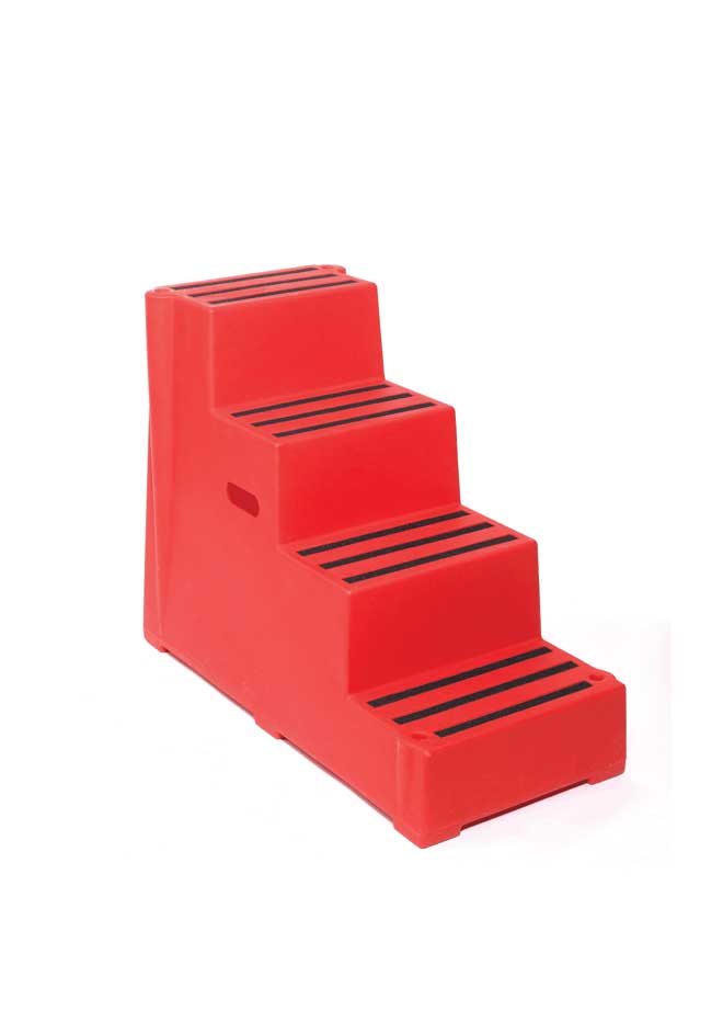 Polyethylene Plastic Quadruple Safety Step