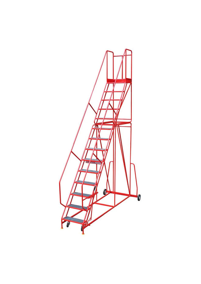 Steptek BS Certified Quality Red Industrial Warehouse Steps