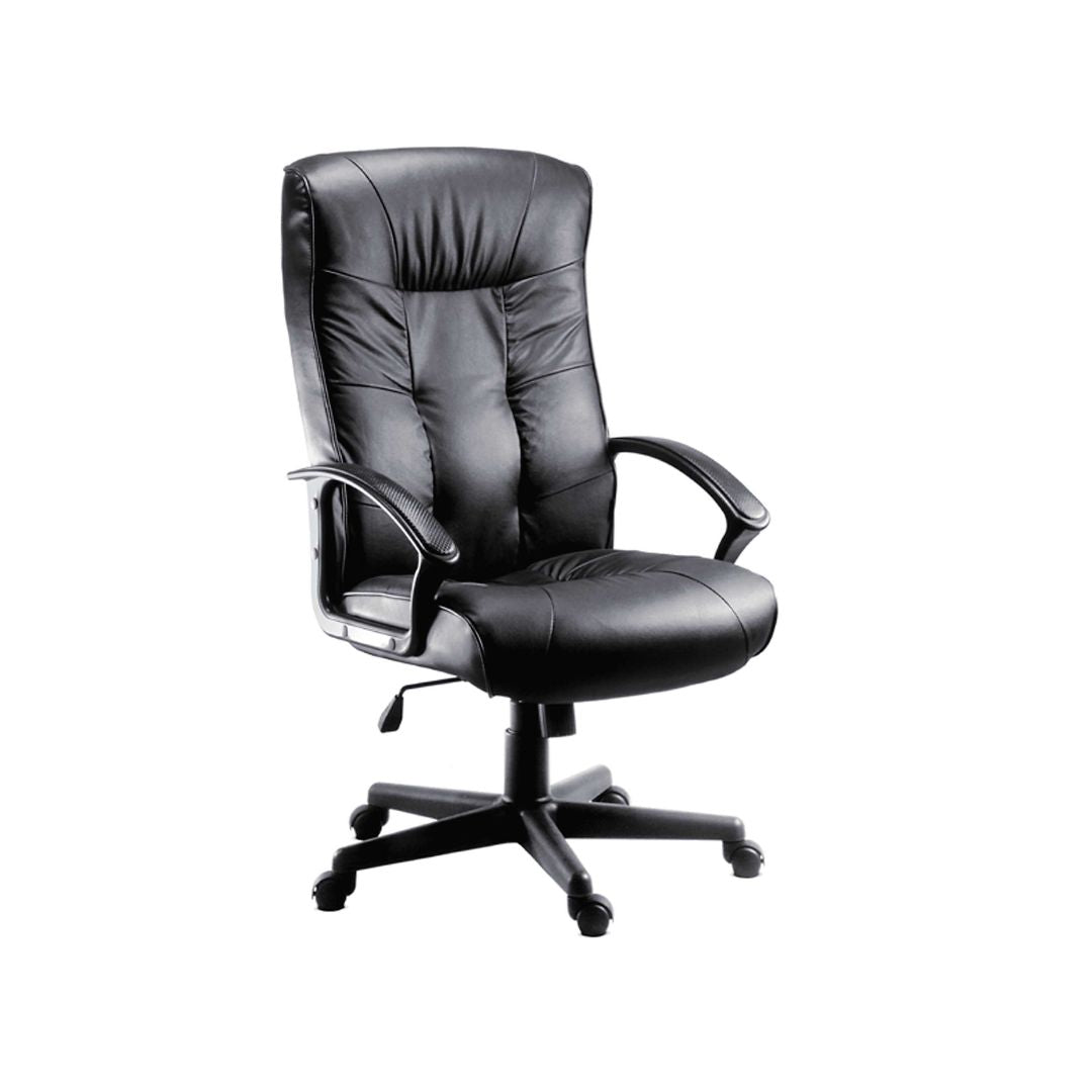 Glocester High Back Executive Leather Faced Chair