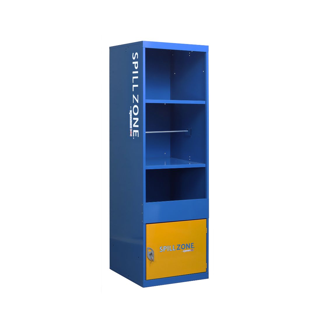 SpillZone® Absorbent Station With Lockable Cupboard & Half Door
