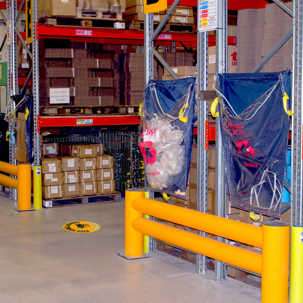 Racksack Clear For End Of Aisle Racking