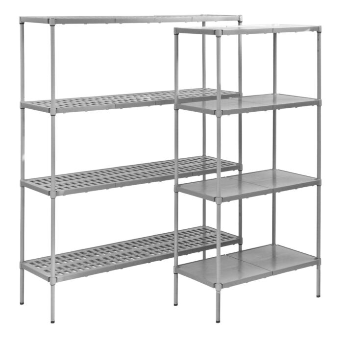 Eclipse Plastic Plus Shelving With Vented Shelves - 610mm Deep