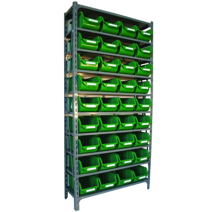 Shelf Units With Robust Storage Bins
