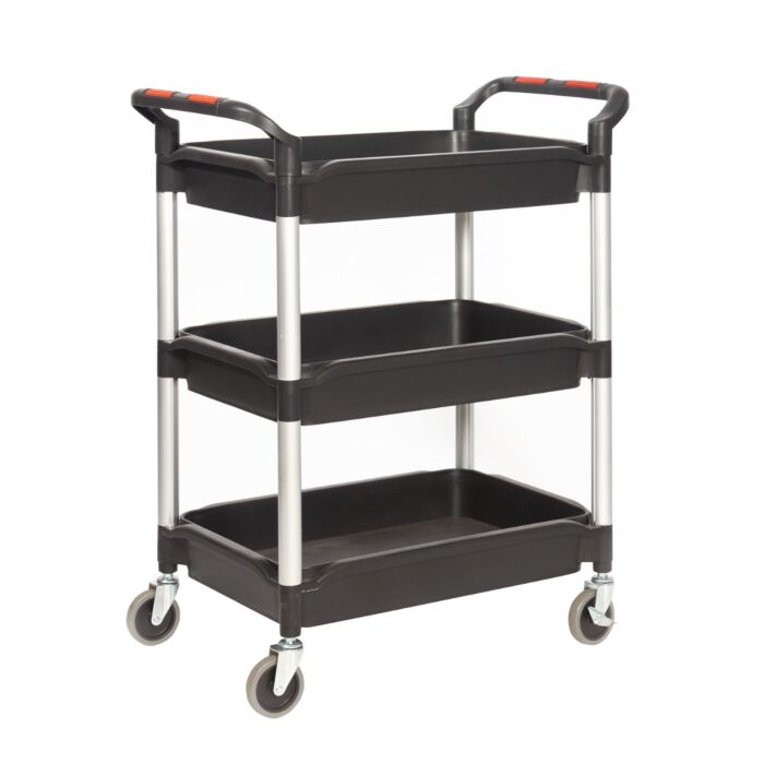 ProPlaz Handy Folding 3 Tray Trolley - Top Shelf & 2 Storage Trays