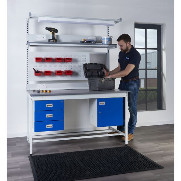 Express Square Tube Workbench With MFC Worktop
