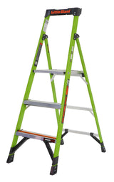 Little Giant Mighty Lite Fibreglass Platform Stepladder With Ground Cue
