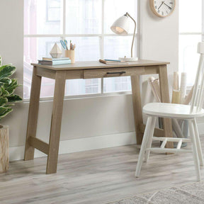 Summer Oak Effect Trestle Desk with Stationery Drawer