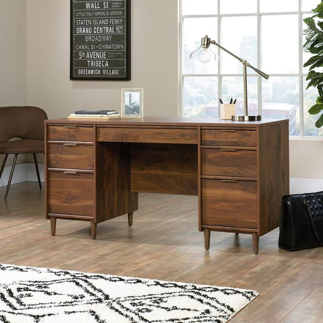 Clifton Place Executive Desk with Grand Walnut Finish