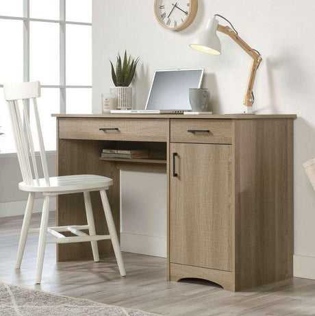 Essentials Computer Desk in Summer Oak Finish & Large Drawers