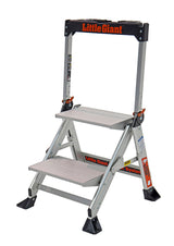 Little Giant Jumbo Safety Steps With Folding Handrail