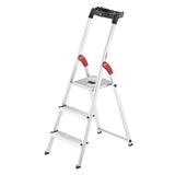 Hailo L60 Aluminium Step Ladder With Tool Tray