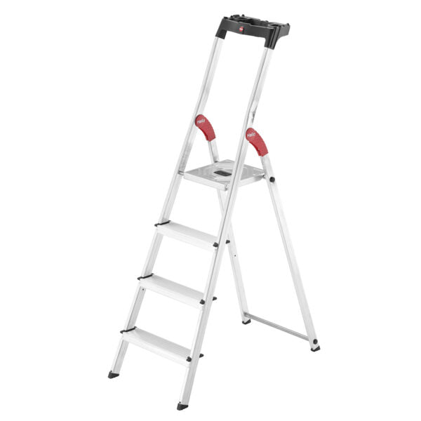 Hailo L60 Aluminium Step Ladder With Tool Tray