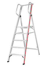 Hymer Wide Platform Step Ladder With Double Handrails