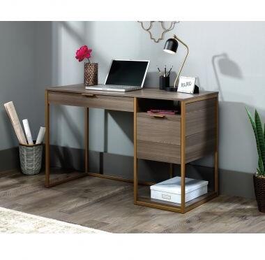 Retro Style Lux Desk In Diamond Art Finish
