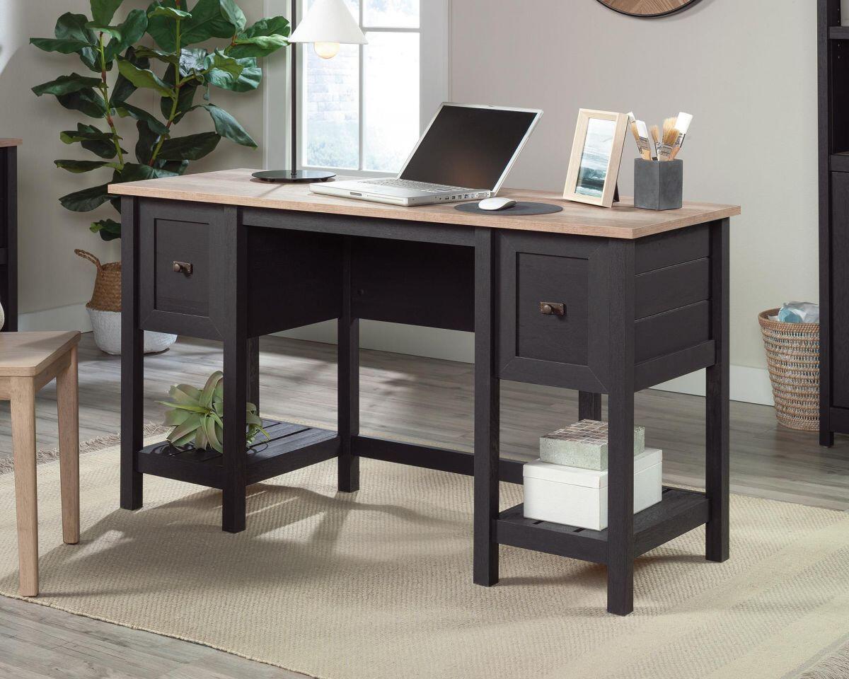 Shaker Style Desk With Shelf Storage
