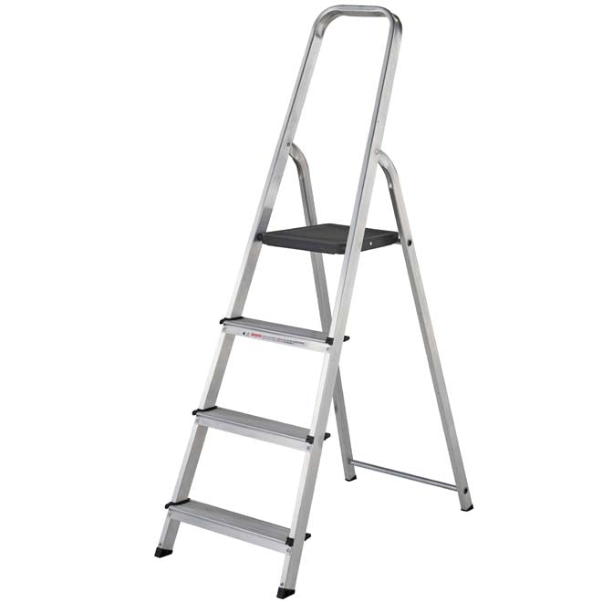 Werner High Handrail Aluminium Platform Step Ladder