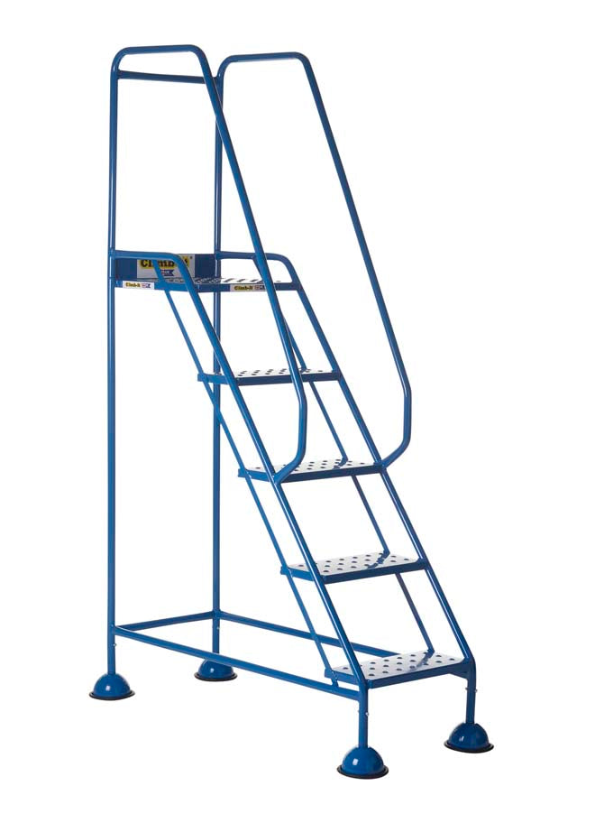 Climb It Mobile Warehouse Step With Domed Feet & Punched Treads