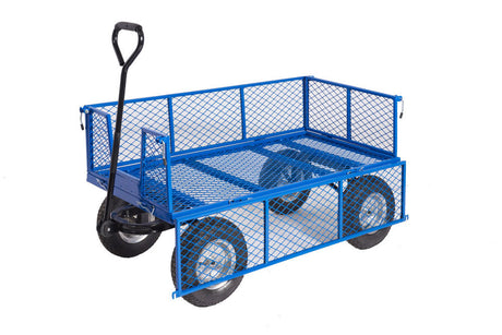 Apollo UK General Purpose Truck With Mesh Sides & Ends With REACH Compliant Puncture Proof Wheels