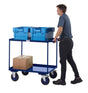 Apollo UK Steel Table Top Shelf Trucks - 2 Shelves