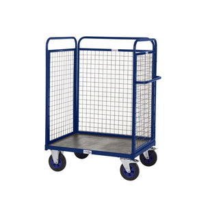 Apollo UK Steel & Timber Distribution Trolley With Sides & Back