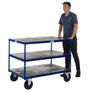 Apollo UK Timber Table Top Shelf Trucks - 3 Shelves