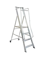 Lyte Magnastep NBSWPM Wide Platform Stepladders with Double Handrails