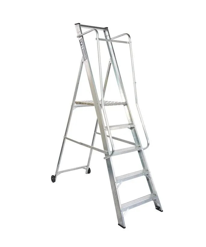 Lyte Magnastep NBSWPM Wide Platform Stepladders with Double Handrails