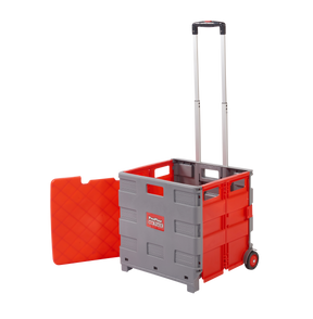ProPlaz Grey & Red Folding Box Truck With Removable Lid - 35 KG