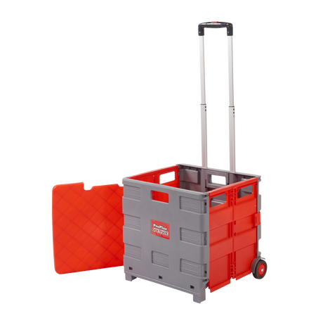 ProPlaz Grey & Red Folding Box Truck With Removable Lid - 35 KG