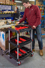 ProPlaz Handy Folding Compartment Shelf Trolley