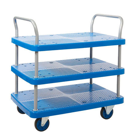 ProPlaz Large Three Tier Platform Trolley - 300 KG Capacity