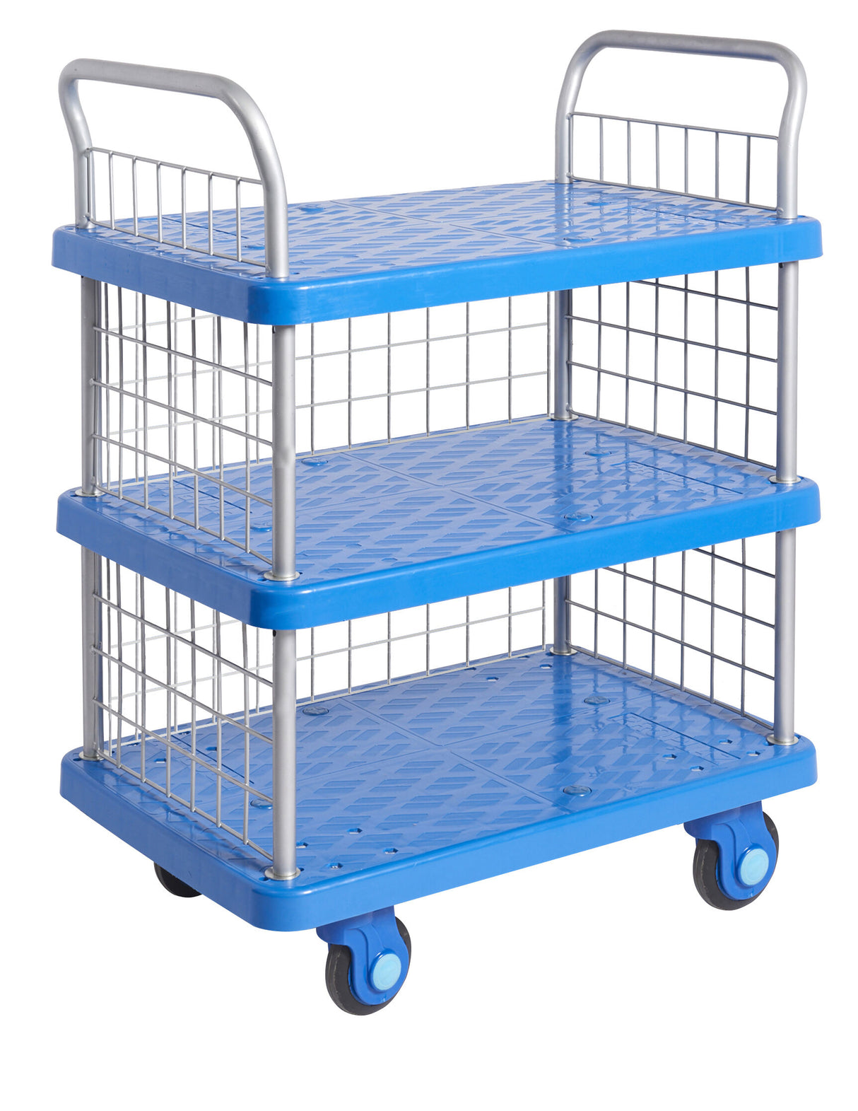 ProPlaz Super Silent Three Tier Trolley With Mesh Side & Ends