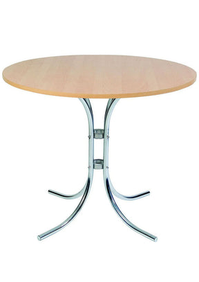 Round Bistro Table With Chrome Legs