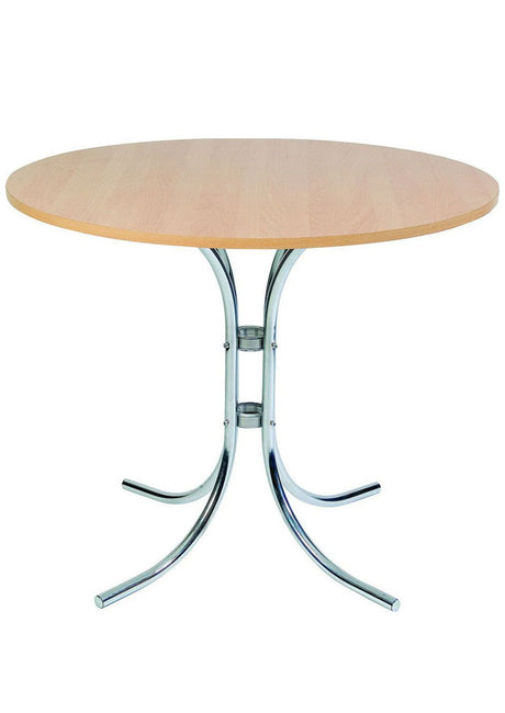 Round Bistro Table With Chrome Legs