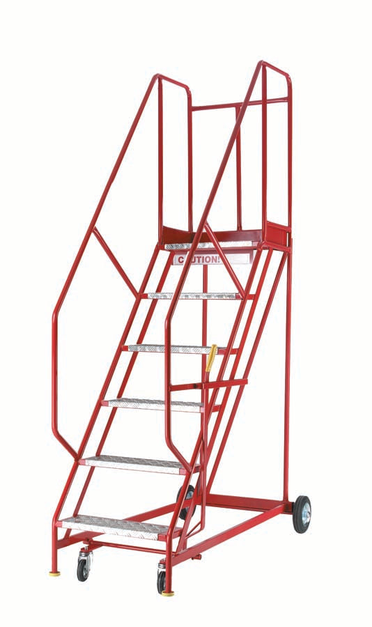 Steptek BS Certified Quality Red Industrial Warehouse Steps