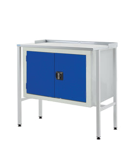Flat Top Workstation With Double Cupboard