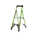 Little Giant Mighty Lite Fibreglass Platform Stepladder With Ground Cue