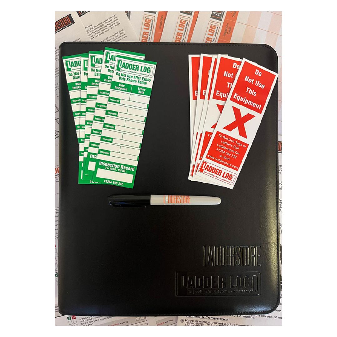 Ladder Log Inspection Register With Green And Red Stickers