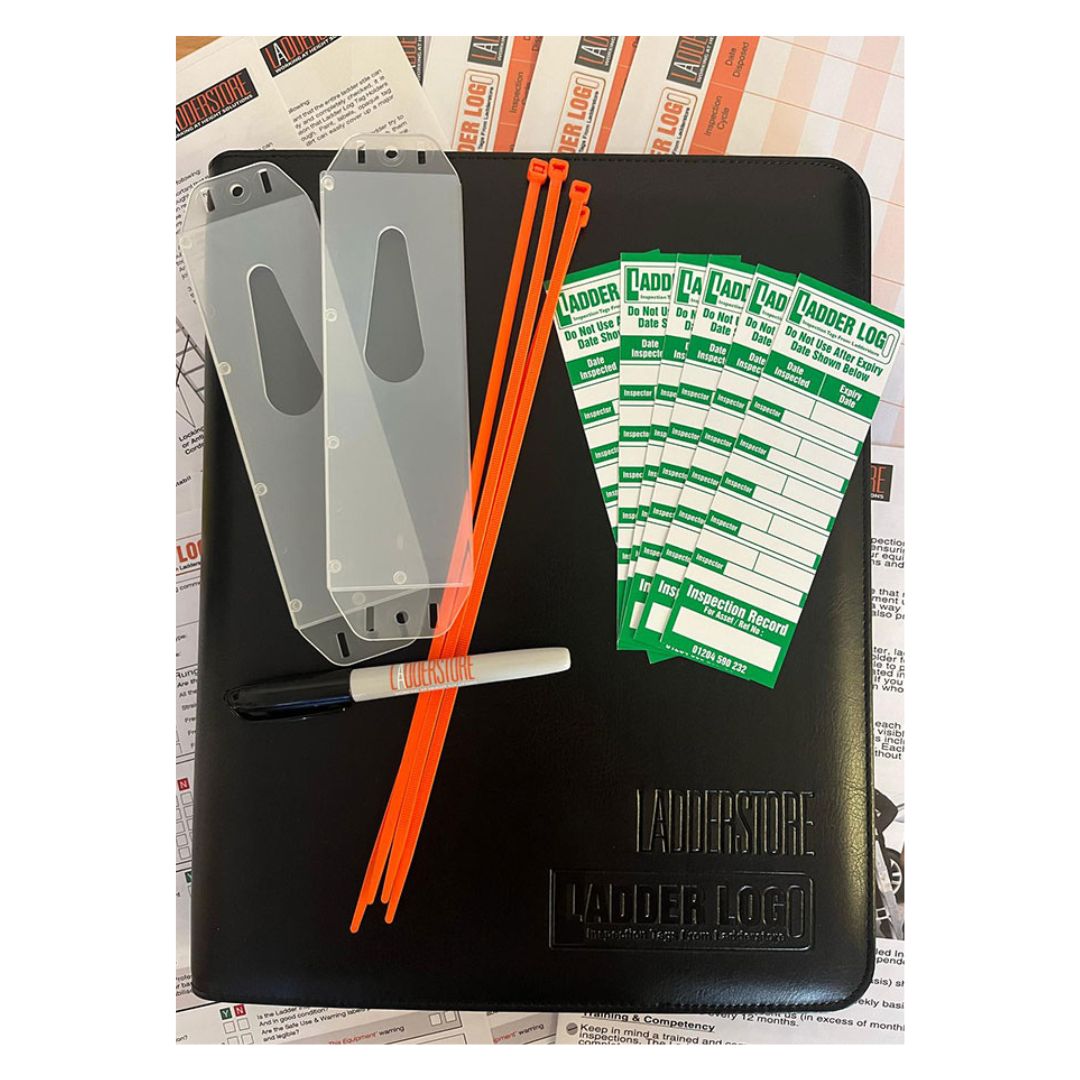 Ladder Log Inspection Register With Tags And Holders