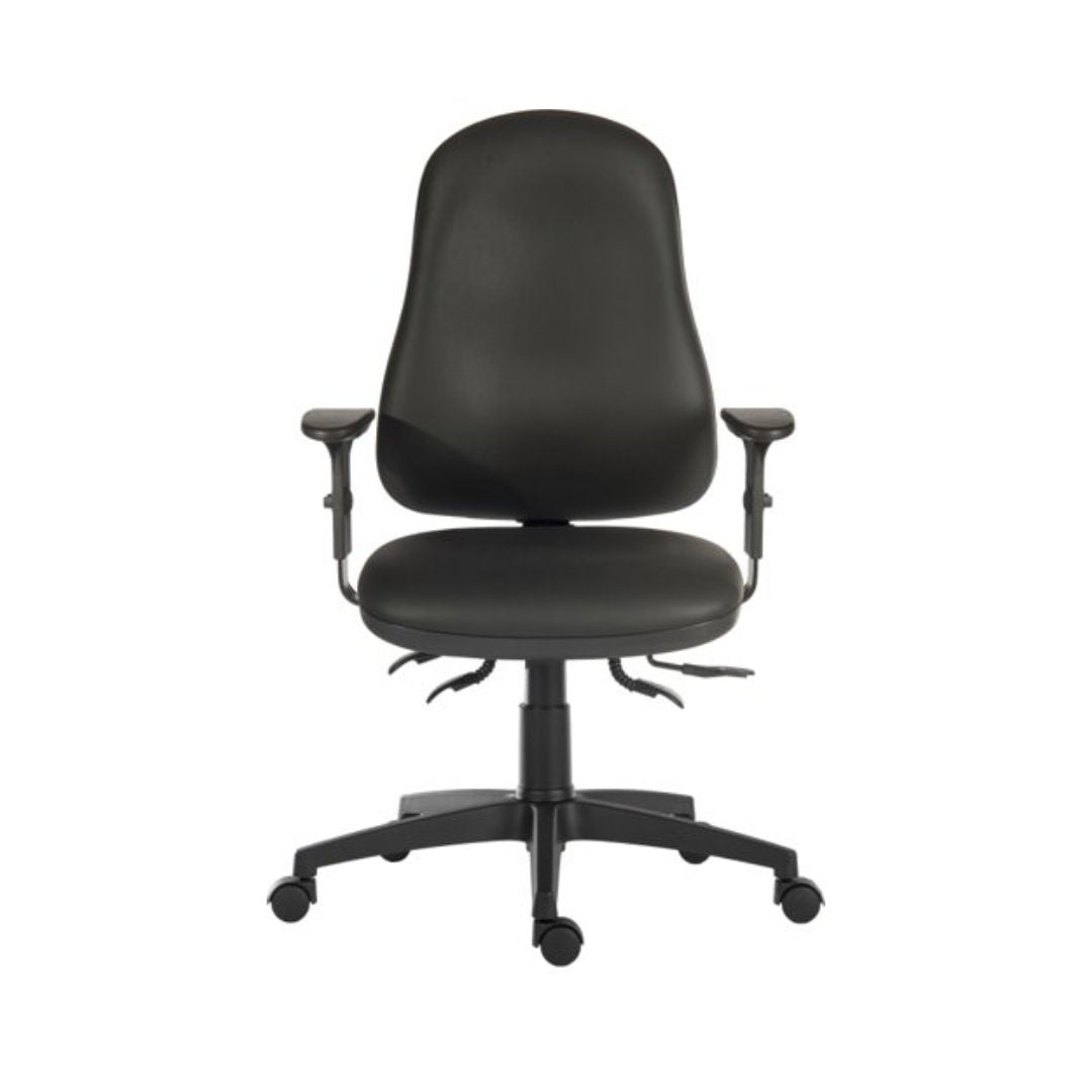 Ergo Comfort Pu Black Executive Operator Chair