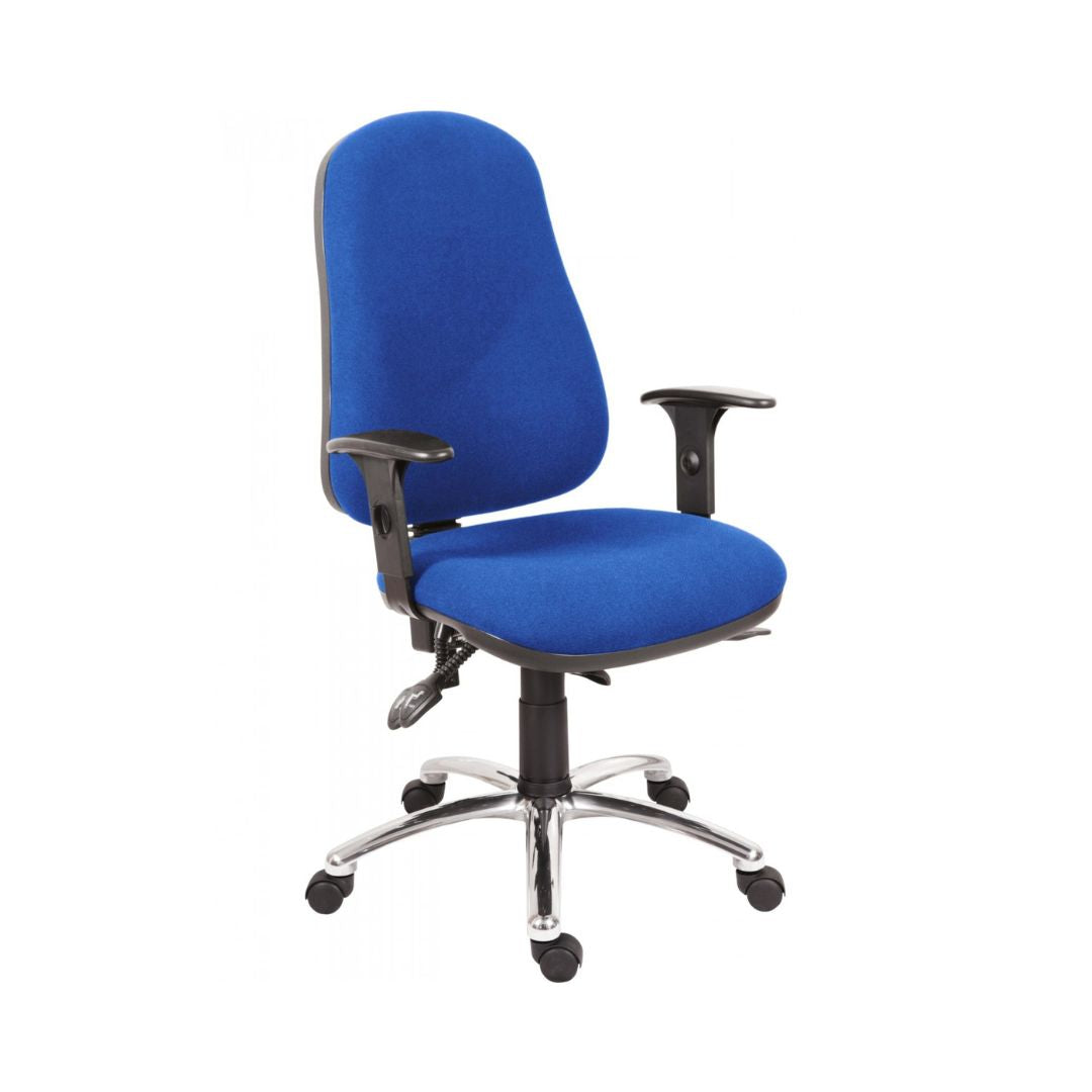 Ergo Comfort Steel Fabric Adjustable Operator Chair