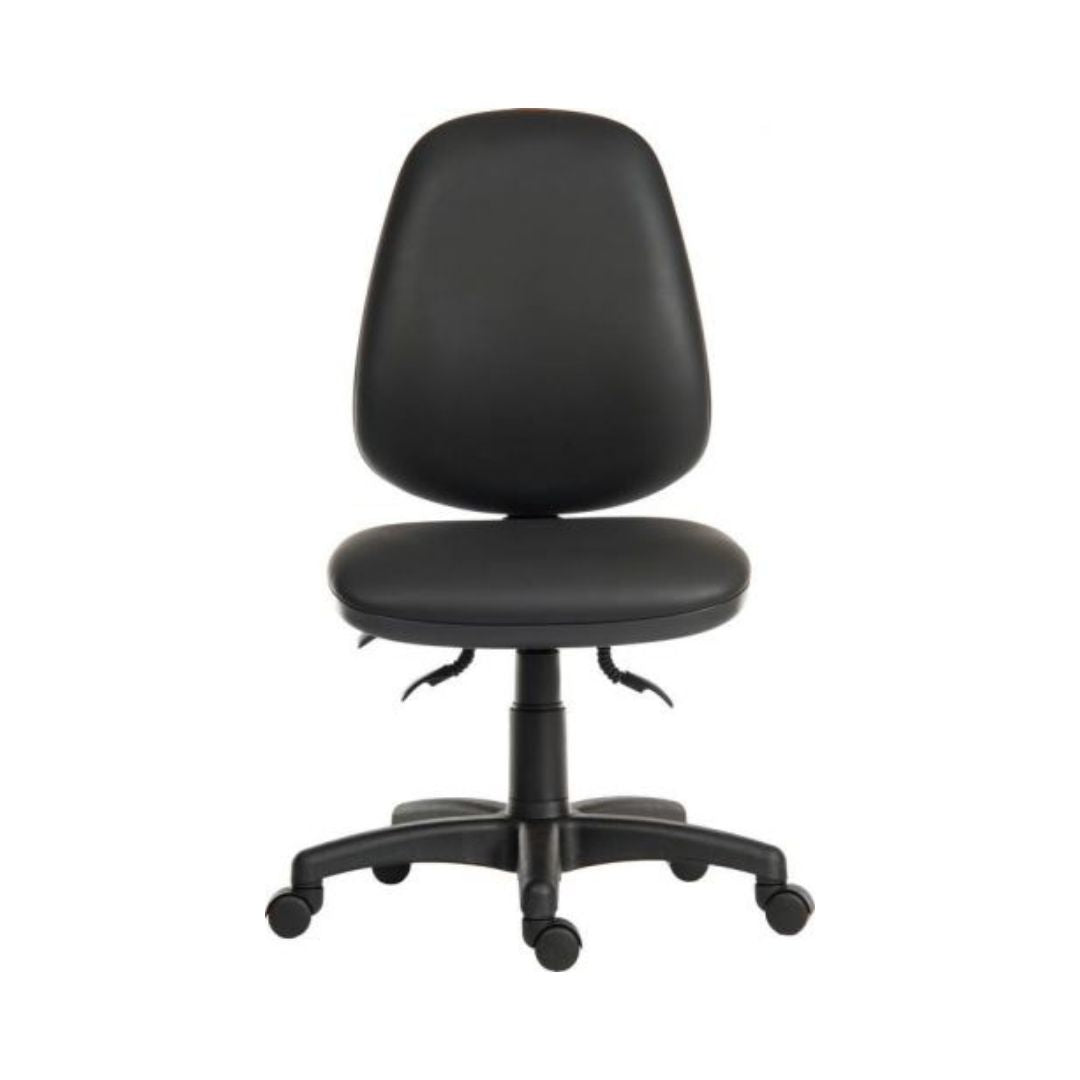 Practica Black PU Wipe Clean Operator Chair